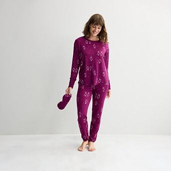 Women's Sonoma Goods For Life® Cozy Knit Pajama Top & Pajama Bottoms Set