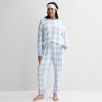 Plus Size Sonoma Goods For Life® Cozy Knit Pajama Top & Pajama Bottoms Set