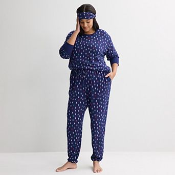 Plus Size Sonoma Goods For Life® Cozy Knit Pajama Top & Pajama Bottoms Set