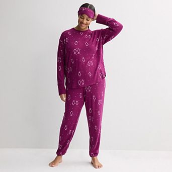 Plus Size Sonoma Goods For Life® Cozy Knit Pajama Top & Pajama Bottoms Set