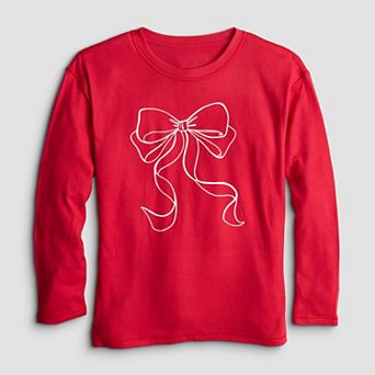 Girls 7-16 SO® Adaptive Long Sleeve Cozy Graphic Tee