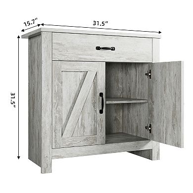 Kitchen Pantry Storage Cabinet with Microwave Stand, Freestanding Hutch Cabinet, Buffet Cupboard