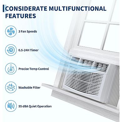 ANIXOL Window Air Conditioner with Remote Control