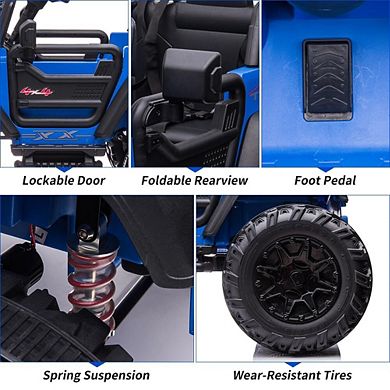 ANIXOL Kids 24V 2-Seater Ride On Jeep with Remote Control