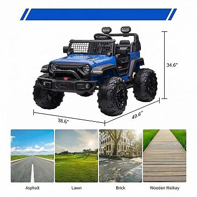 ANIXOL Kids 24V 2-Seater Ride On Jeep with Remote Control