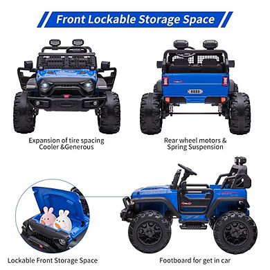ANIXOL Kids 24V 2-Seater Ride On Jeep with Remote Control