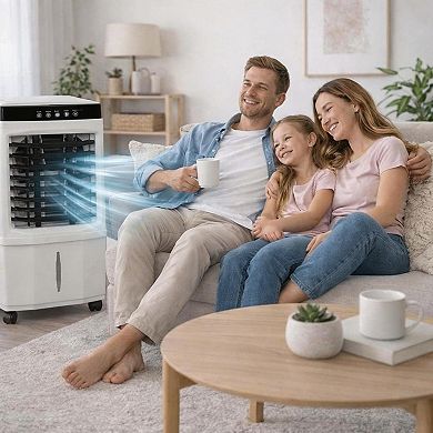 ANIXOL Evaporative Air Cooler Fan with Remote Control and Timer