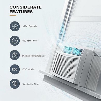 ANIXOL Smart Window Air Conditioner with Heat and WiFi