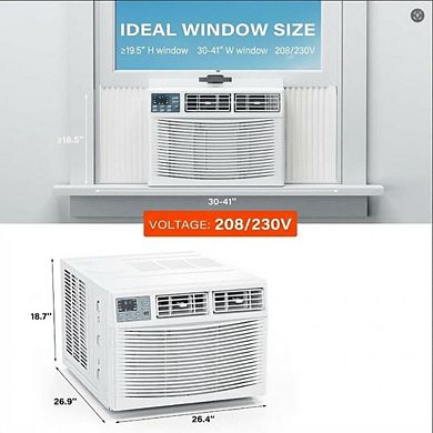 ANIXOL Smart Window Air Conditioner with Heat and WiFi
