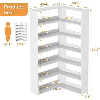 Bookcase for Living Room Sturdy Storage Organizer for Books Decor Collection