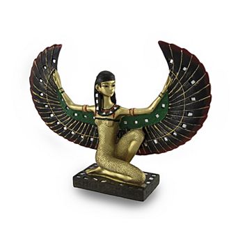 Winged Egyptian Goddess Statue Deity Mythology