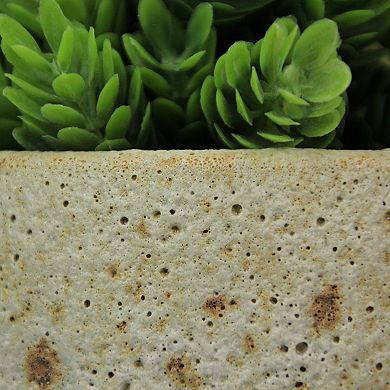 Contemplative Muse Planter Cement Sculpture, Artistic Home Decor Accent