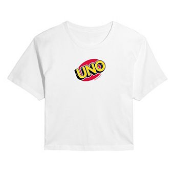 Juniors' UNO Logo Cropped Tee