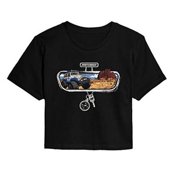 Juniors' Matchbox Rearview Mirror Adventure Cropped Tee