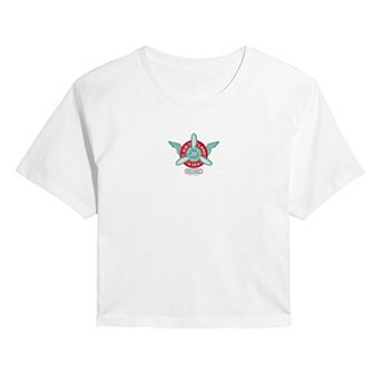 Juniors' Matchbox Winged Emblem Cropped Tee