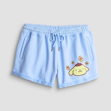 Juniors' Pompompurin Roll Cuff Shorts