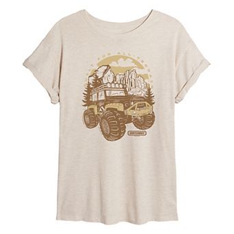 Juniors' Matchbox Built For All-Terrain Truck Oversized Tee