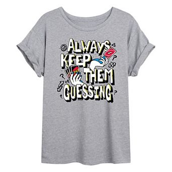 Juniors' UNO Always Keep Them Guessing Oversized Tee