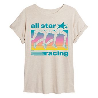 Juniors' Barbie Ken All Star Racing Oversized Tee