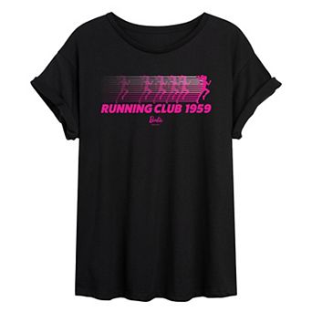 Juniors' Barbie Running Club 1959 Oversized Tee