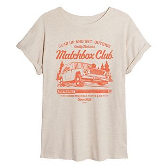 Juniors' Matchbox Club Distressed Oversized Tee