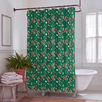 Rudolph The Red-Nosed Reindeer Candy Cane Shower Curtain