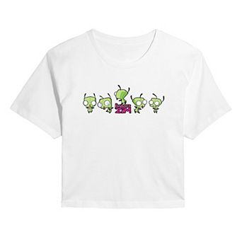 Juniors' Invader Zim Gir Dancing Cropped Tee