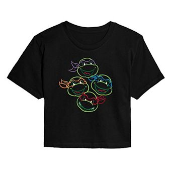 Juniors' Nickelodeon Teenage Mutant Ninja Turtles Cropped Tee