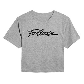 Juniors' Footloose Logo Cropped Tee