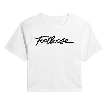 Juniors' Footloose Logo Cropped Tee