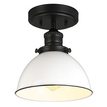 Design House Savannah Farmhouse Dimmable Semi-Flush Mount Ceiling Light Fixture