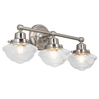 Design House Modern Industrial Farmhouse Wall Mount 3-Light Dimmable Vanity Light