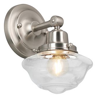 Design House Schoolhouse Modern Industrial Farmhouse Wall Mount Dimmable Glass Sconce