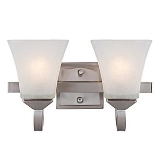 Design House Torino Traditional 2-Light Dimmable Bathroom Vanity Light