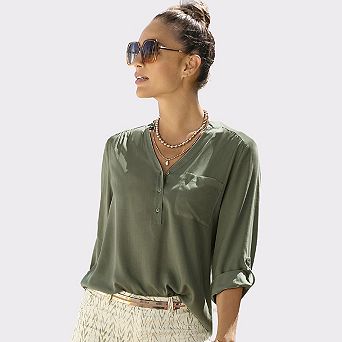 Lascana Women's Front Pocket Blouse