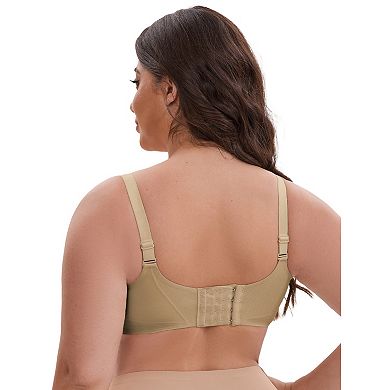 2 Packs Women's Wireless Deep V-Neck Push Up Minimizers Adjustable Spaghetti Straps No Show Bras