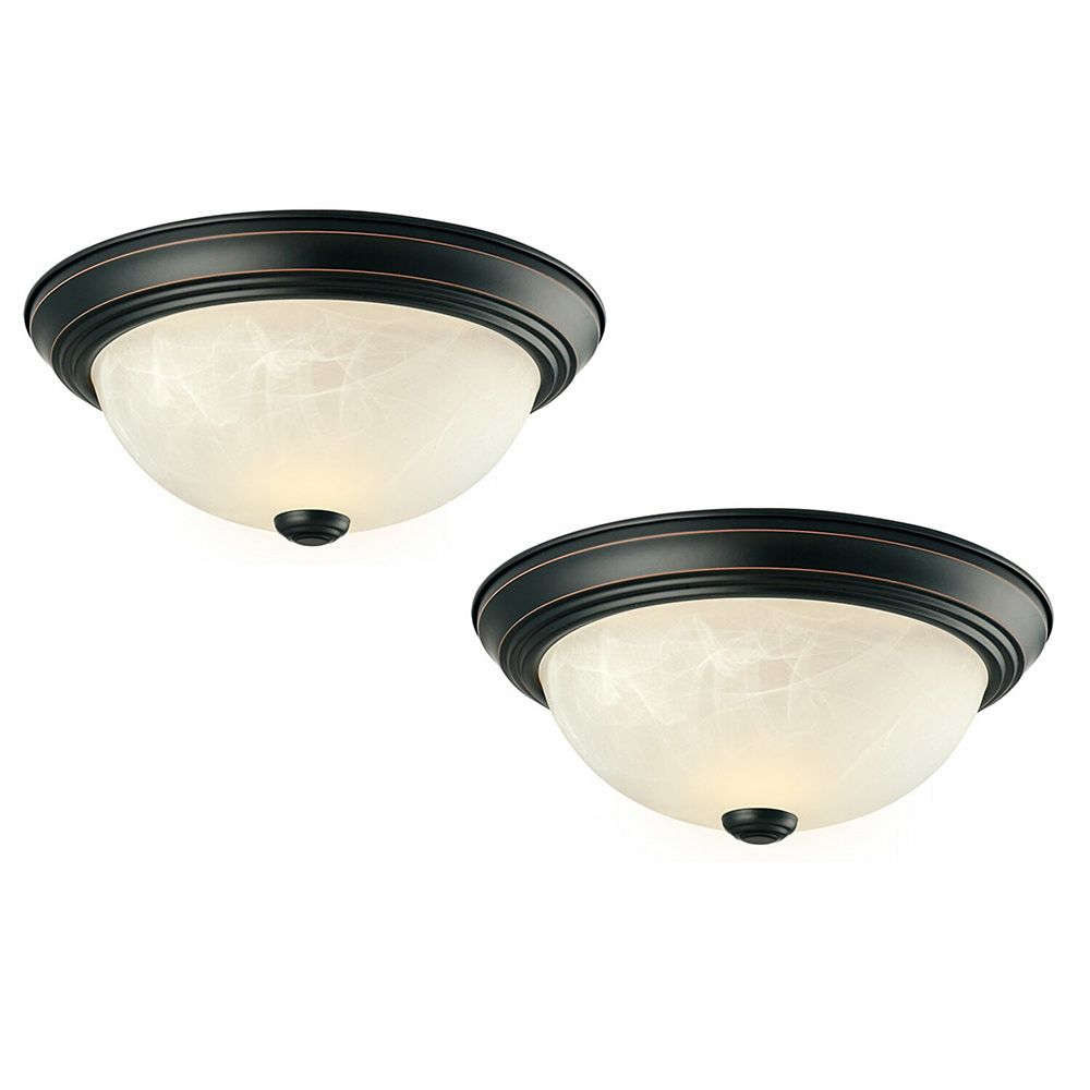 Design House Traditional 2-Pack 2-Light Indoor Dimmable Ceiling Light