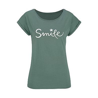 Lascana Women's Graphic Short Sleeve Top