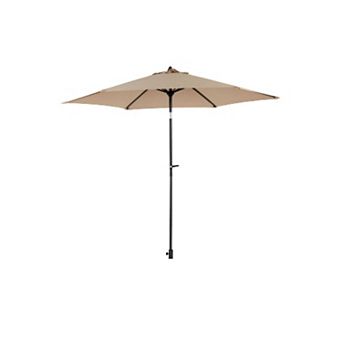 WOW PIONEER Large 9-Foot Auto-Tilt Outdoor Patio Umbrella with 3 tier Ventilation