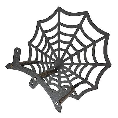 Spider Web XL Cast Iron Hose Holder, Bronze Outdoor Wall Mount