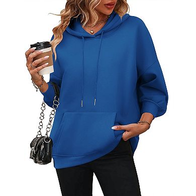 Zeagoo Women's Loose Fit Long Sleeve Hooded Pullover Sweatshirt Casual Fall Winter Tops