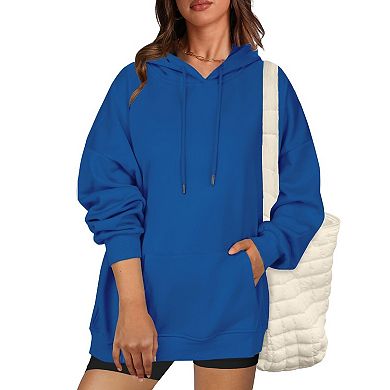 Zeagoo Women's Loose Fit Long Sleeve Hooded Pullover Sweatshirt Casual Fall Winter Tops