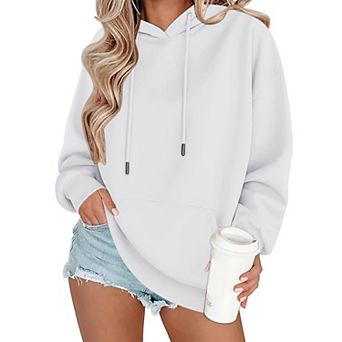 Zeagoo Women's Loose Fit Long Sleeve Hooded Pullover Sweatshirt Casual Fall Winter Tops