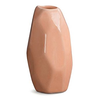 Small Ceramic Bud Modern Mini Vase Decorative Flower Vase for Desktop Shelf Boho Home Decor