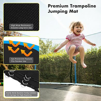 14 Foot Trampoline Mat Replacement High Elastic PP Jumping Mat
