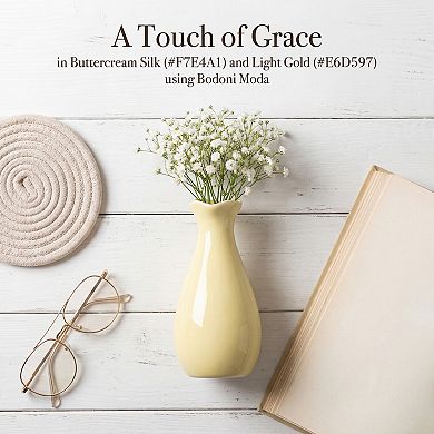Small Ceramic Bud Modern Cylinder Vase Matte Ribbed Decorative Flower Vase for Desktop Bathroom