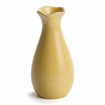 Small Ceramic Bud Modern Cylinder Vase Matte Ribbed Decorative Flower Vase for Desktop Bathroom