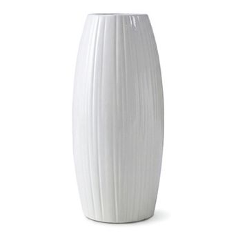 Modern Vase for Home Decor Tall Matte Ribbed Flower Vase Large Decorative Vase Centerpiece for Table