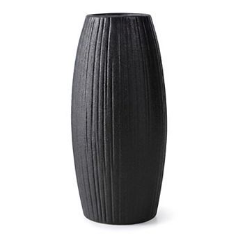 Modern Vase for Home Decor Tall Matte Ribbed Flower Vase Large Decorative Vase Centerpiece for Table