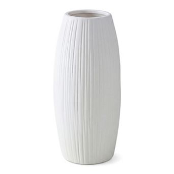 Modern Vase for Home Decor Tall Matte Ribbed Flower Vase Large Decorative Vase Centerpiece for Table
